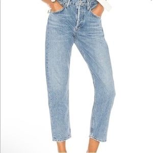 Agolde Parker Easy Straight High Rise Straight Leg Jean Size 24